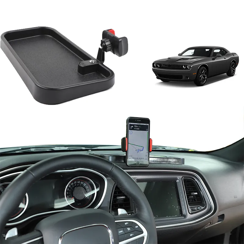 Save Big on Bulk Car Dash Phone Holder Car Multi Mount Dash Phone Holder  Storage Tray For Dodge Challenger 15+ Interior Accessories Best Deals on 