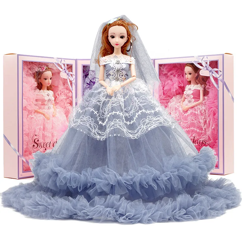 Vestido de casamento artesanal para boneca Barbie, roupas, roupas, vestido  branco, 1:6 bonecas acessórios, brinquedos