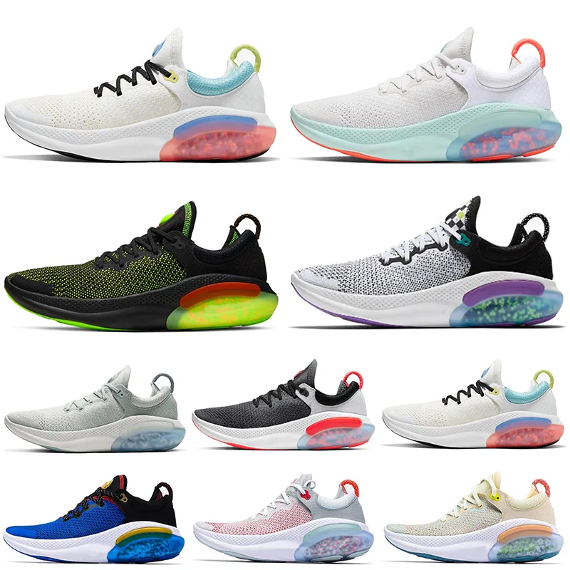 nike joyride run flyknit حار بيع جديد سياقة المتعة تشغيل FK البلاتين تينت قمة الأبيض الاحذية الأخضر الكهربائية النساء الرجال للتنس المدربين أحذية رياضية الجملة وسادة