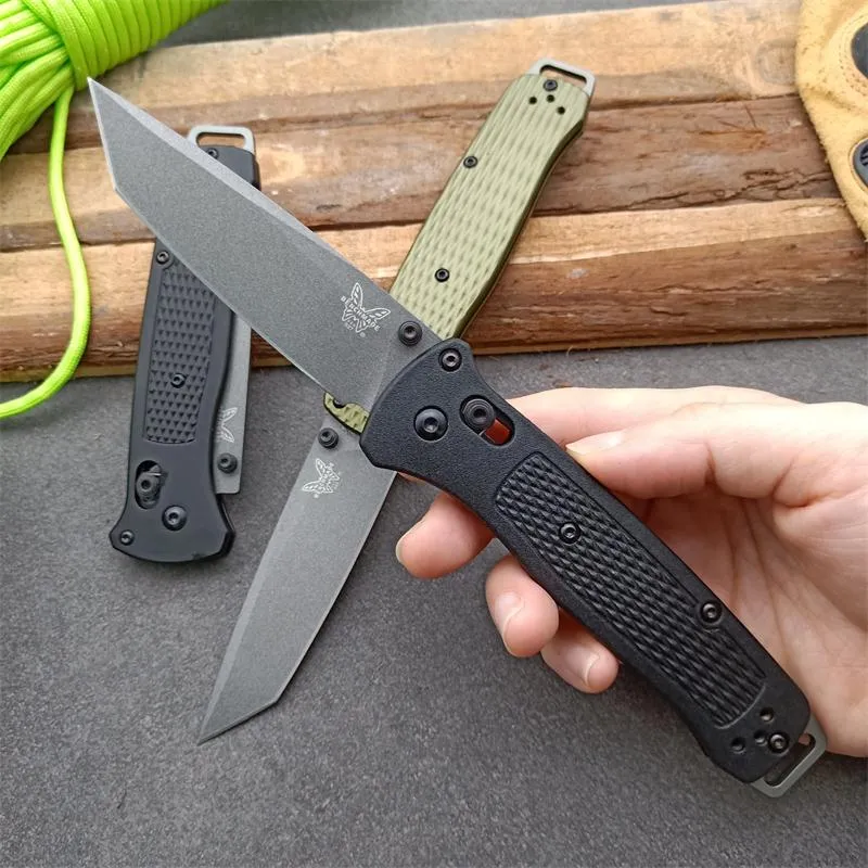 Benchmade 537 Bugout Axis Folding Knifor Grivory Fiber Handle D2 Blade Pocket/Survival/EDC Knife 537Gy C07 Tactical Knives