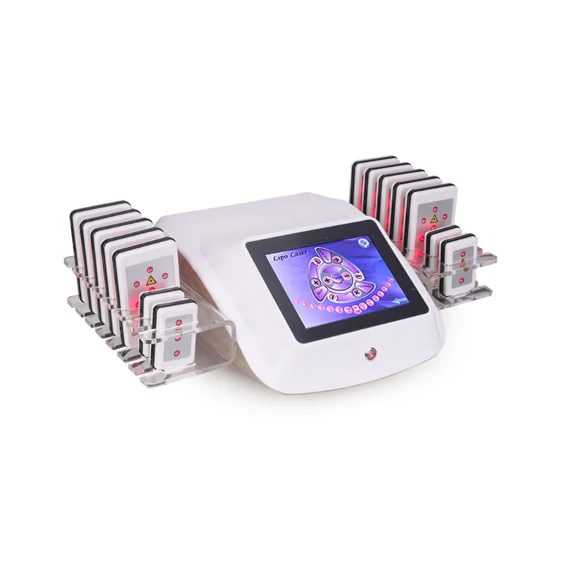 Perte de poids 650nm Lipo Laser amincissant la Machine Salon utiliser corps façonnage 14 tampons réduction de graisse Lipolaser Instrument de liposuccion