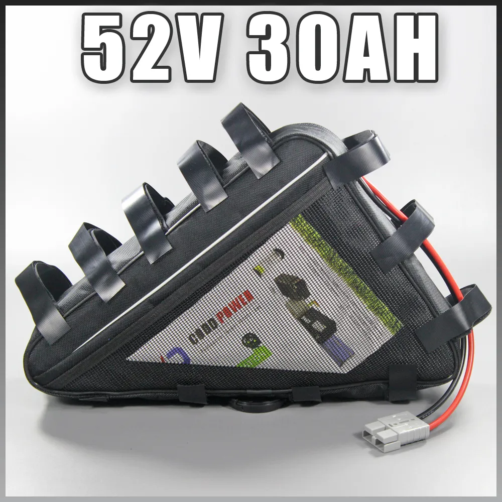 Triangle Battery 52V 30AH Lithium ion Pack For 1000W 2000W 51.8V Ebike battery