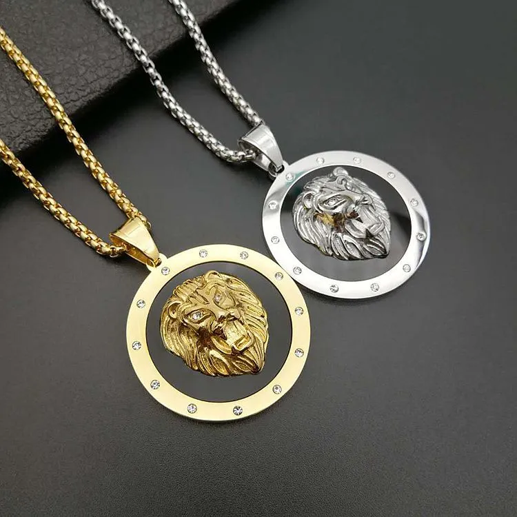 Collier Hip-hop 2 Pièces | Pendentif Acier Inoxydable, Style Simple Et Créatif | Accessoire Mode Homme/femme