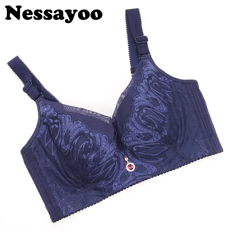 Women's Bra Without Underwire Push Up Comfort Underwear Female Bras Large  Size Bralette Lace Sexy Plus Size Brassiere