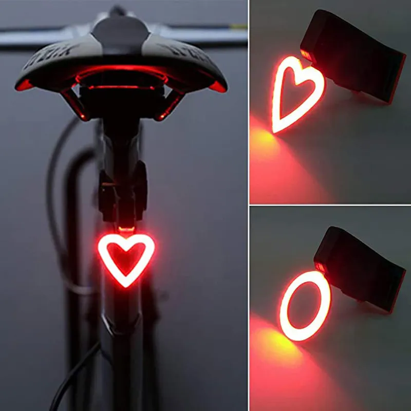 Heart shaped cheap bike light