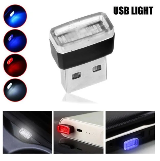Kit 7 Luci LED USB Per Auto - Mini Luci Atmosfera Interna Con 7 Colori, Decorazione Auto