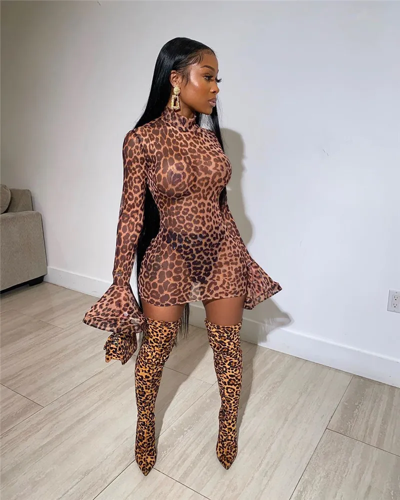 Bodycon leopard print skirt outlet