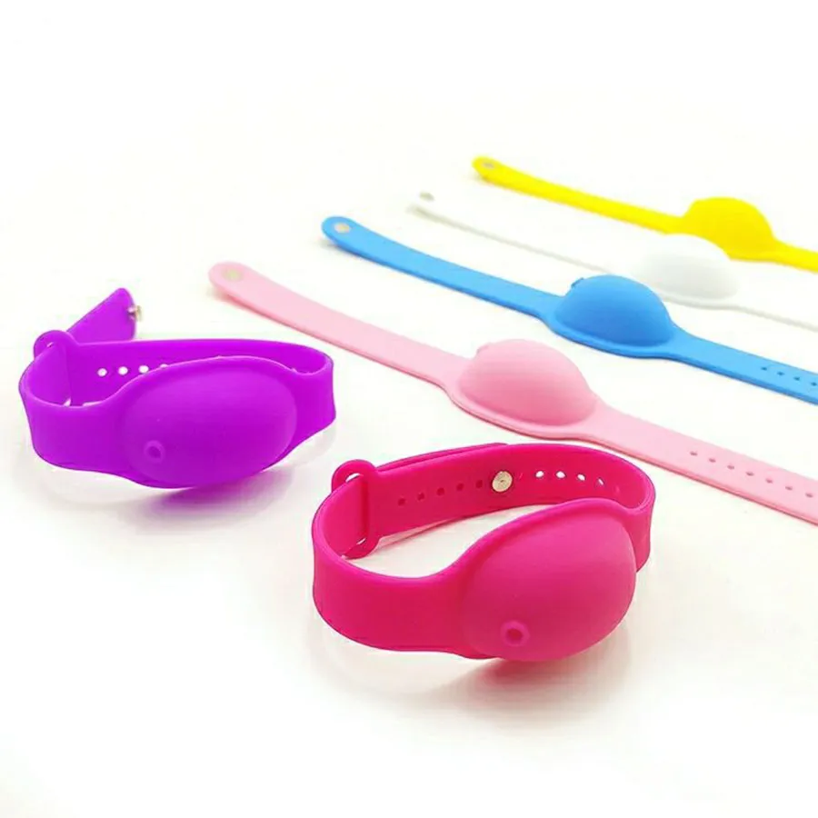 Silicone Bracelet Dispensers Hand Sanitizer Wash Sterilization