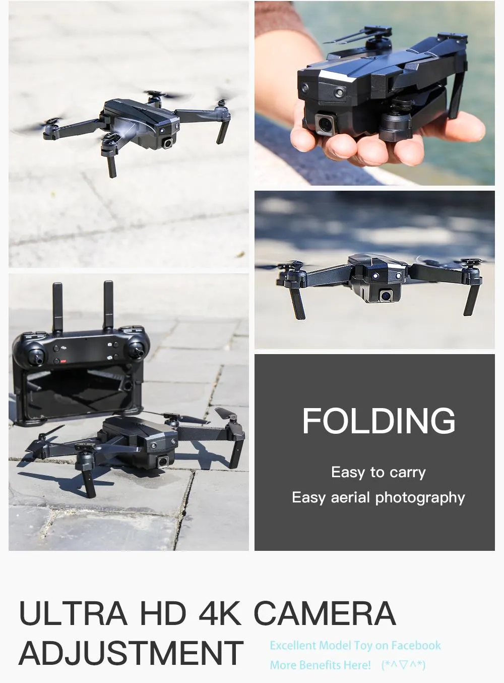 SG107 4K Double Camera WIFI FPV Beginner Drone& Kid Toy, Optical Flow Positioning, Altitude Hold Intelligent Follow, Gesture Take Photo,USEU