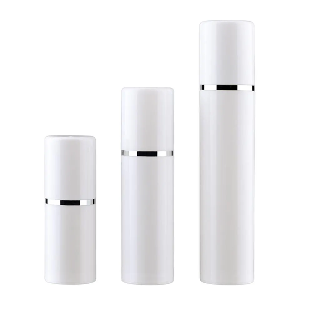 15 30 ml de recarregável vazio branco de alta qualidade Airless Bomba de vácuo de garrafa de plástico creme tubo de contêineres