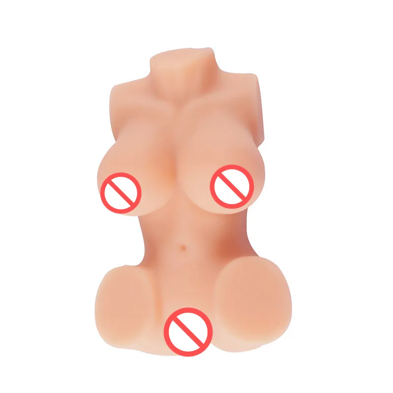 Lebensechte Mini-Sexpuppe aus Silikon für Männer, echte 3D-Liebespuppen mit Anus, Vagina, Brust, männliche Masturbation, Sexspielzeug
