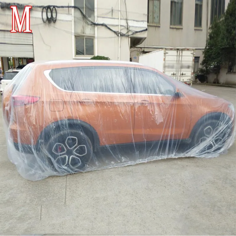 Pour le corps Couverture de voiture en plastique Protecteur anti-poussière anti-pluie résistant aux UV