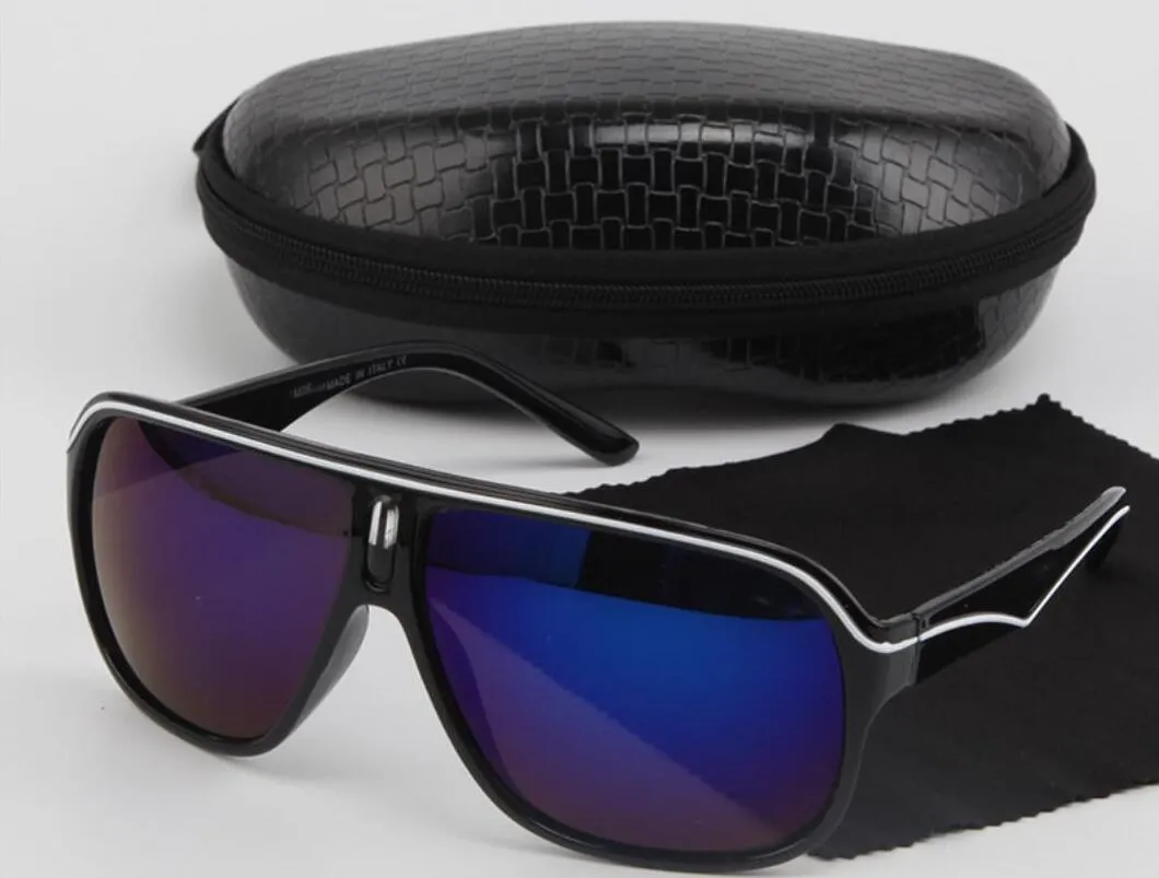 مصمم العلامات التجارية الكلاسيكية النظارات الشمسية المستقطبة للرجال القيادة النظارات السوداء الطيار نظارات شمسية ماركة ذكر الرجعية النظارات الشمسية للرجال / نساء مع صندوق