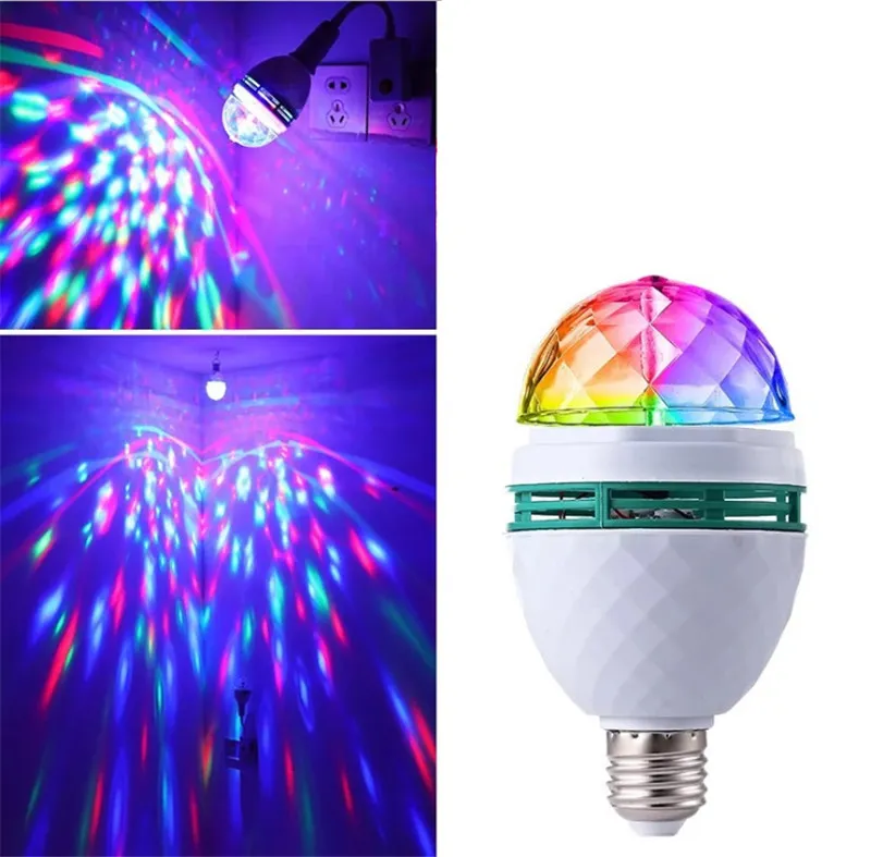 Adkins Professional lighting LED Disco Party Bulb, Disco Light, DJ Light  for Party's, Chrystal Ball Effect - Ships from USA