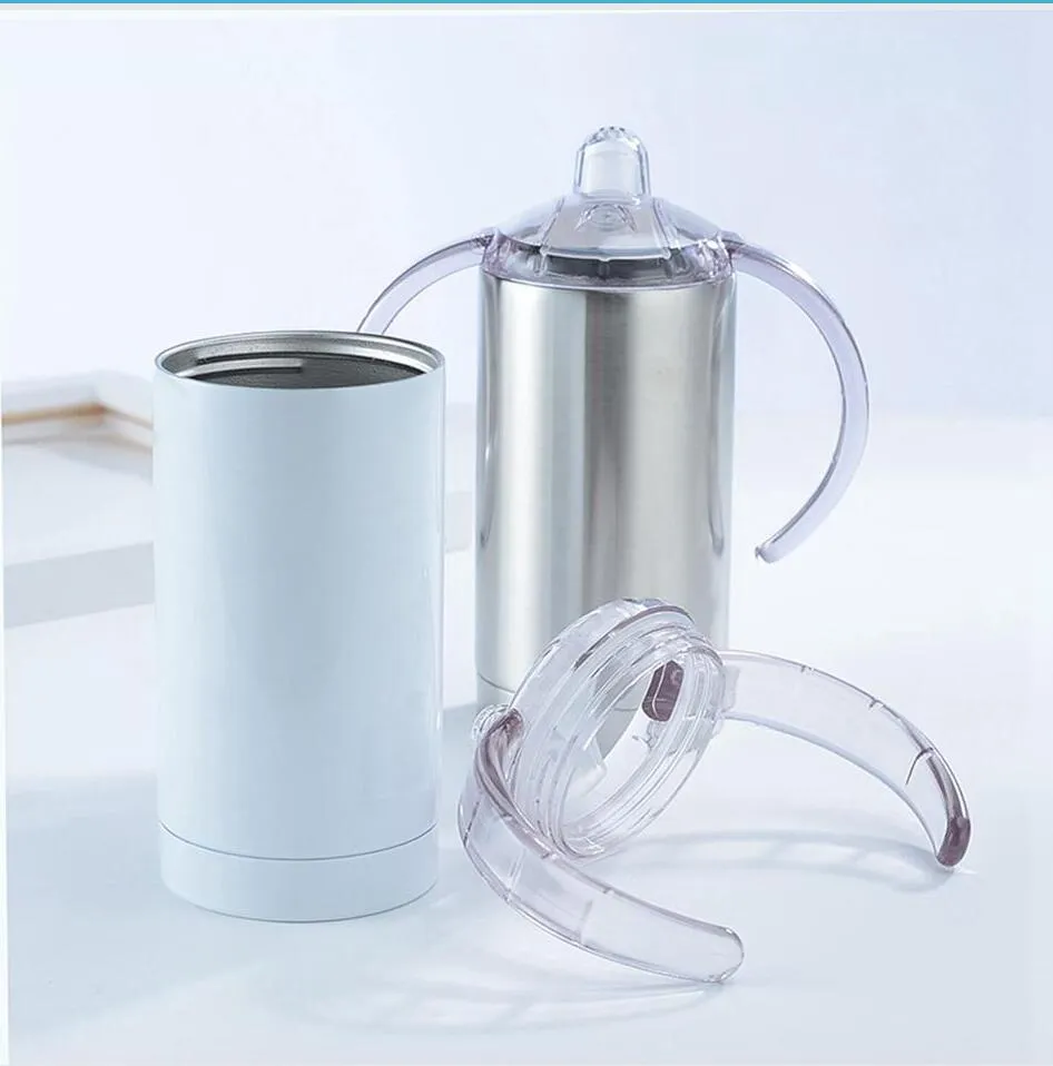 Stainless Steel Egg Cup Handle mamadeira Sippy água com tampa camadas duplas Caneca Vacuum Insulation Copos Tumbler Seashipping LJJP466