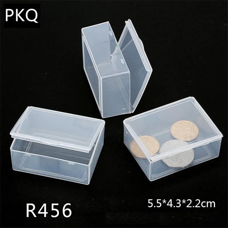 20 الأحجام واضح الصغيرة تخزين مربع مستطيل للمجوهرات المنظم الماس التطريز الحرفية حبة حبة التخزين الرئيسية مربع من البلاستيك LJ200812