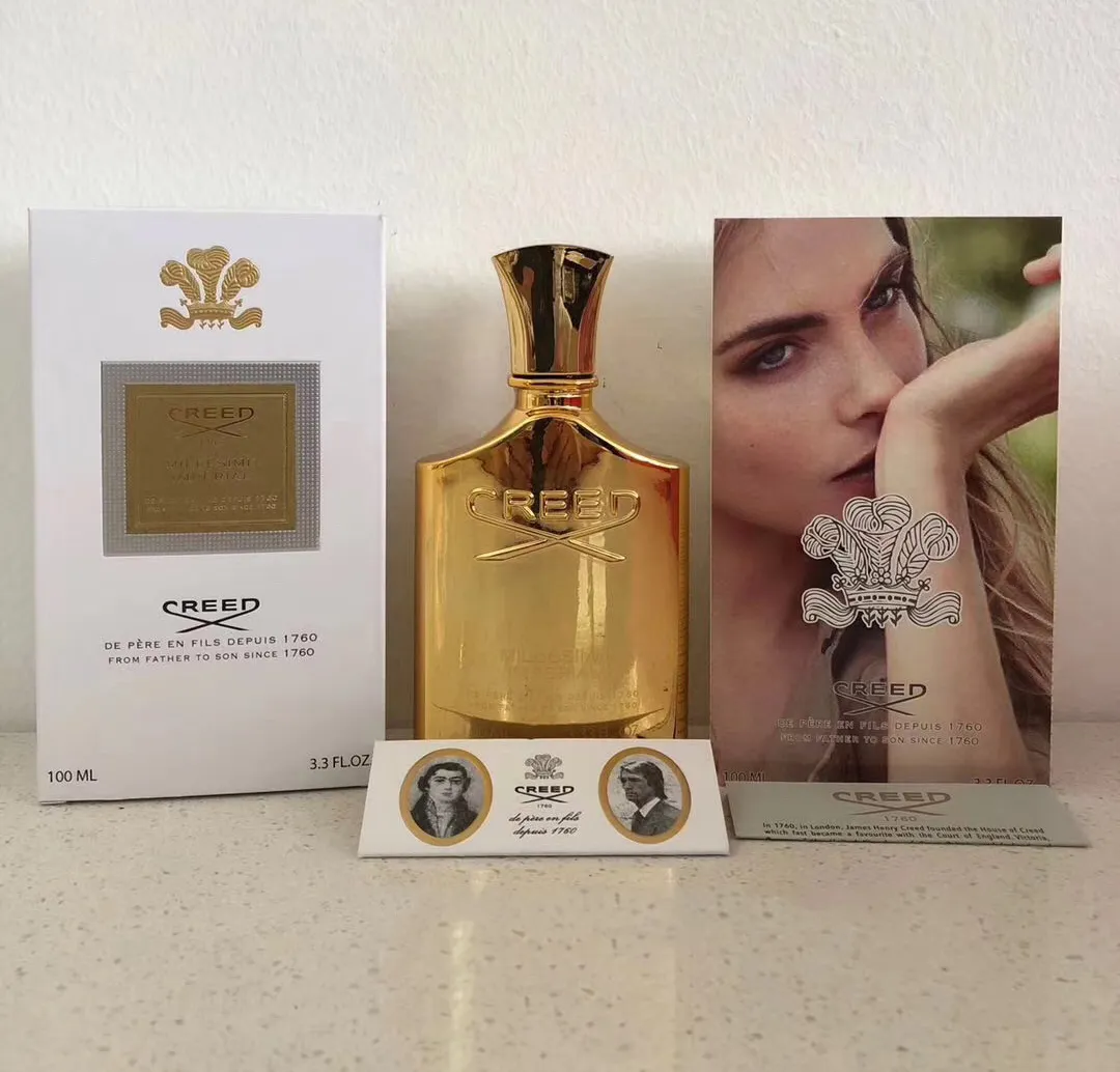 100 ml Sıcak Ünlü Parfüm Creed Aventus / Yeşil İrlanda Tüvit / Creed Millennium İmparatorluğu Parfümleri Erkekler Kadınlar için Unisex Parfüm