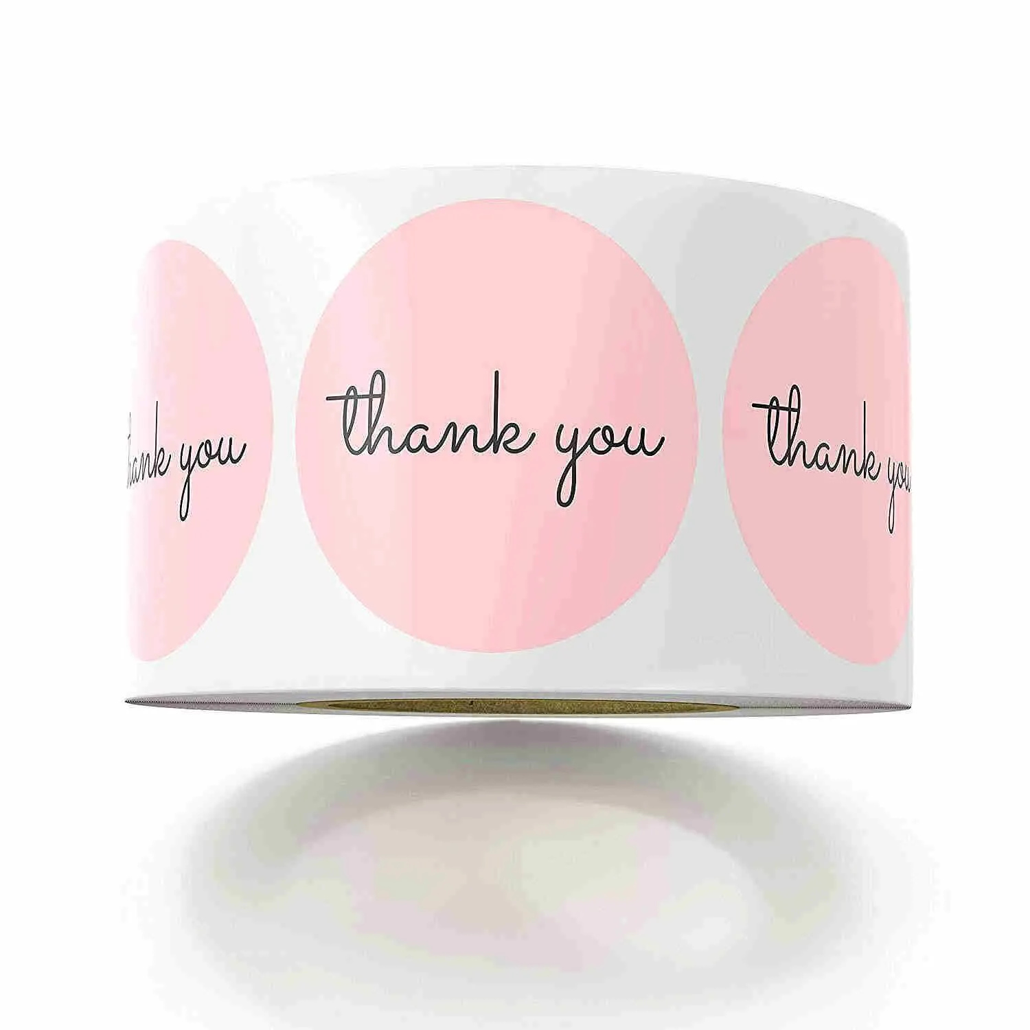 Merci autocollants 1inch Rose Autocollants pour la compagnie Giveaway Fête d'anniversaire Faveurs Labels Mailing Fournitures