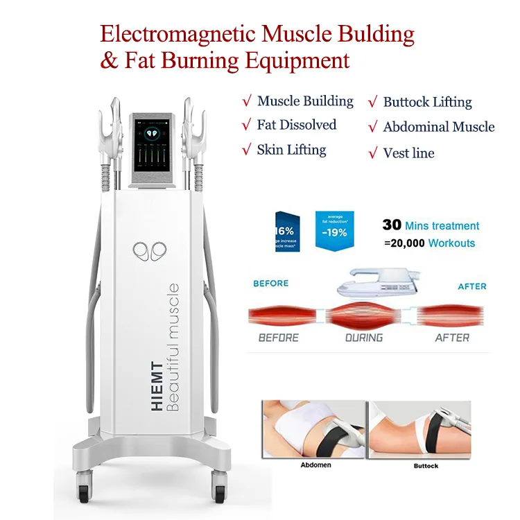 Hiemt Technologie Muscle Building Body Slimming Fat Removal High Intensity Geconcentreerde spieren Stimulatie EMSLIME-apparaten