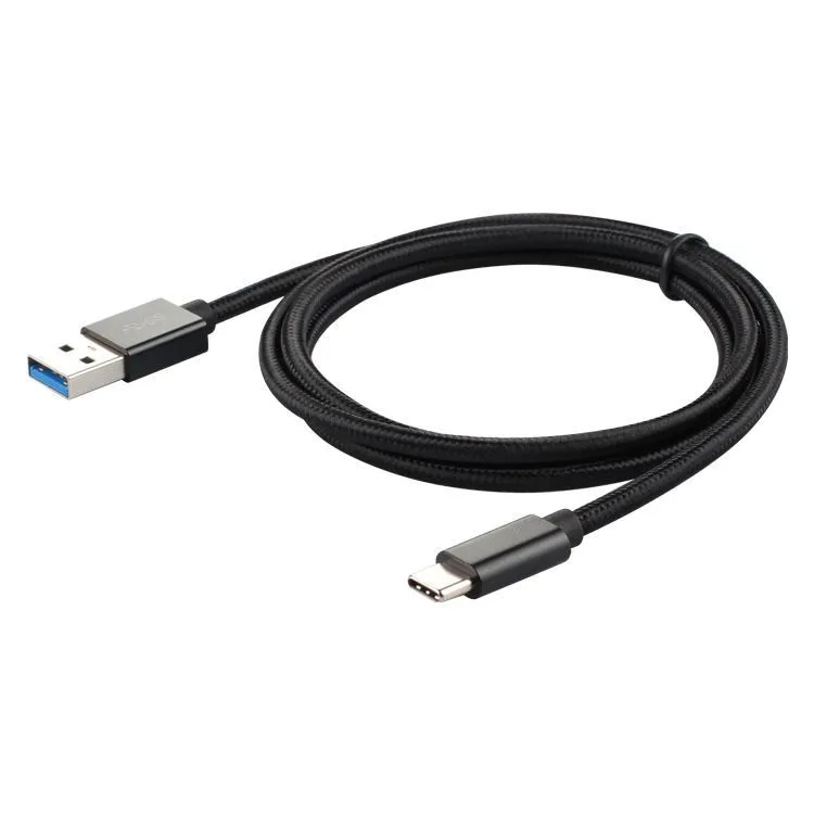 Premium Nylon flätad USB-C till USB-A Fast Charging C-kablar, 3A snabb laddningsladd kompatibla för Samsung Galaxy S10 / S9 / S8 /