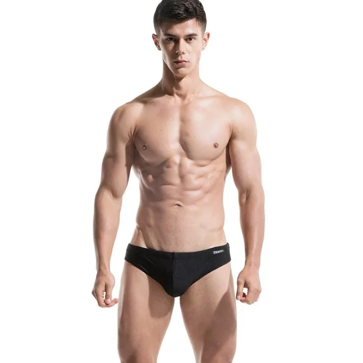 Sexig Man Swimming Shorts Man Snabb Torr Swim Trunks Creative Swim Suits Boxer Shorts Maillot de Bain Badkläder Gratis frakt
