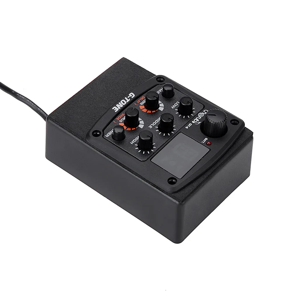 Acoustic Guitar Preamp Piezo Pickup 3 Band EQ Equalizer LCD Tuner With  Reverb Delay Chorus Wide From 125,87 €