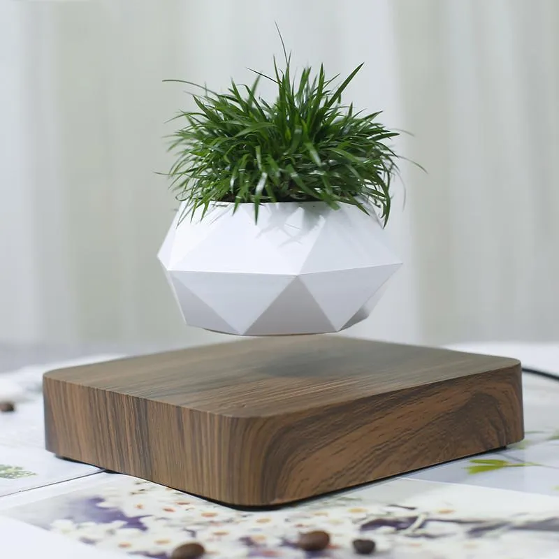 新品 送料無料 空気盆栽鉢回転プランター磁気浮上懸濁液花浮遊花瓶鉢植えの植物の机の装飾 週末セール開催 Skincompanybrasil Com Br