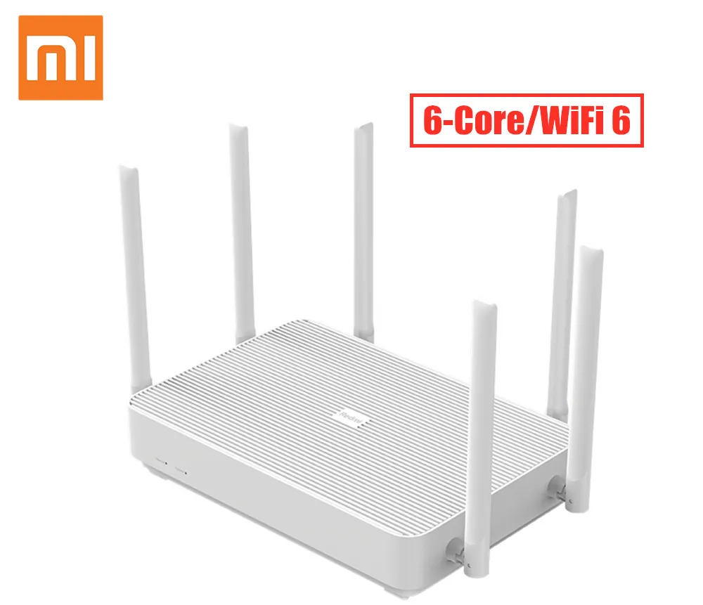 Xiaomi Redmi Router AX6 WiFi 6 Qualcomm 6-core 2.4G/5G 512MB Wireless Router Mesh Network WiFi Repeater 6 High Gain Antennas