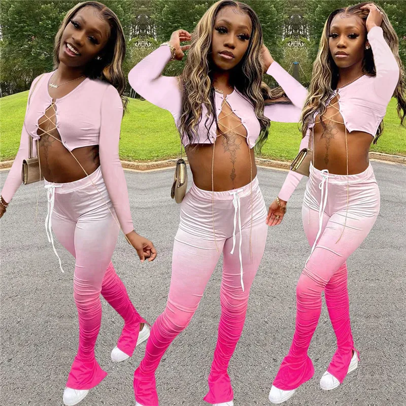 Pink bandage two piece set online
