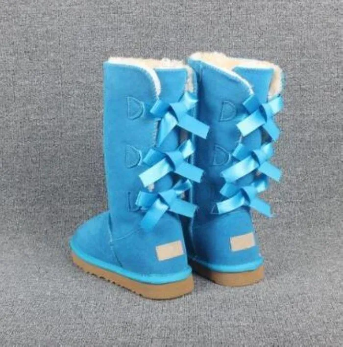 أستراليا نساء أحذية الثلج 100 ٪ من جلد البقر من الجلد أحذية الكاحل الدافئة شتاء الحذاء أحذية كبيرة الحجم 4-10