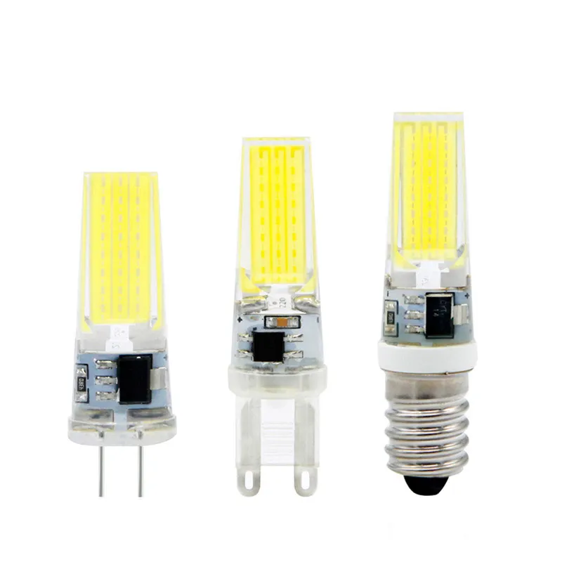 E14 COB 2508 LED 9W 650lm Lampadina a led dimmerabile G9 G4 110/220V Bianco/Caldo 5/10Pc spedizione gratuita