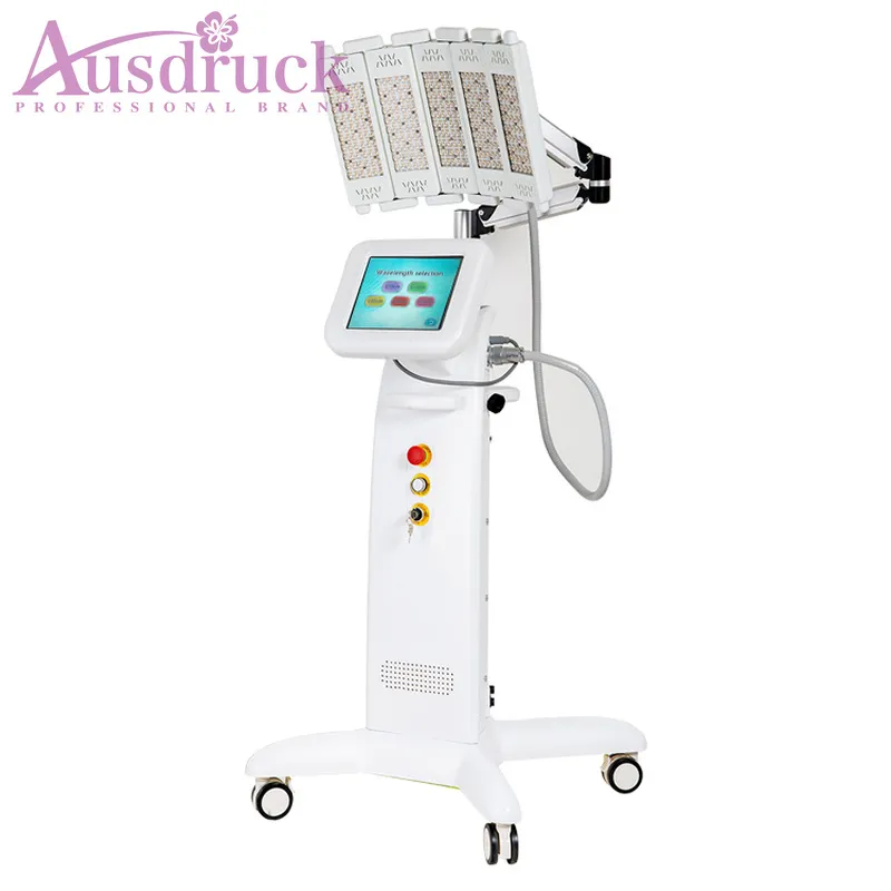 Eu Tax Free Multi-language FDA Infrared Led PDT Photon Pdt Led Light Bio Light Therapy Medical Beauty Equipment Blue Red Green Yellow