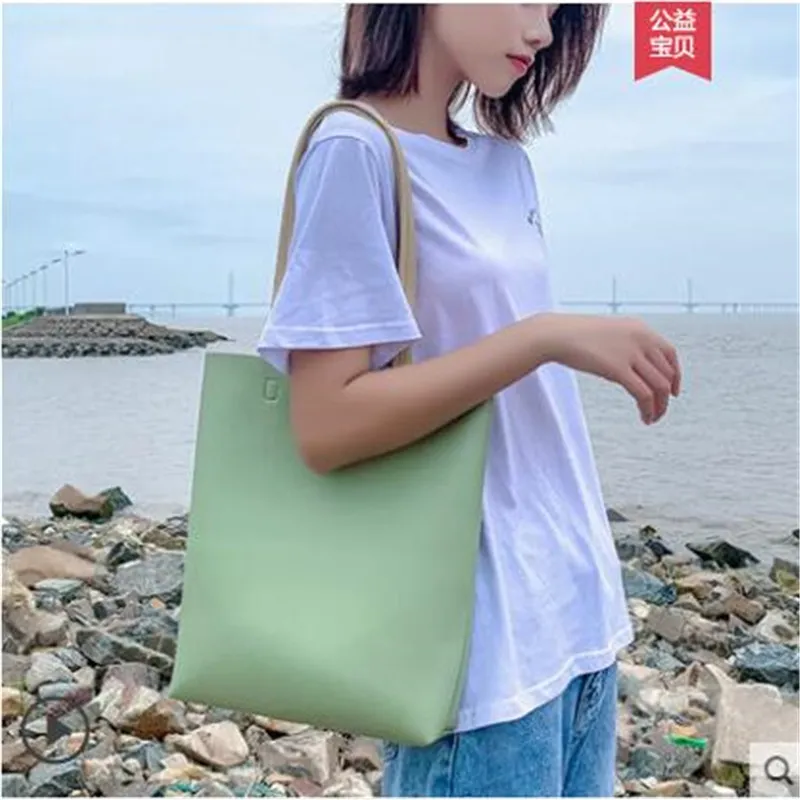 Shoulder bag women's large capacity trendy messenger wild hand carry handbag to work tote Waterproof, easy