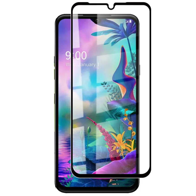 Film de protection d'écran en verre trempé à couverture complète pour LG G8S G8X V50S, V30 V35 V40 V50 Q60 K50 K50S K51 K40 K40S K30 K20