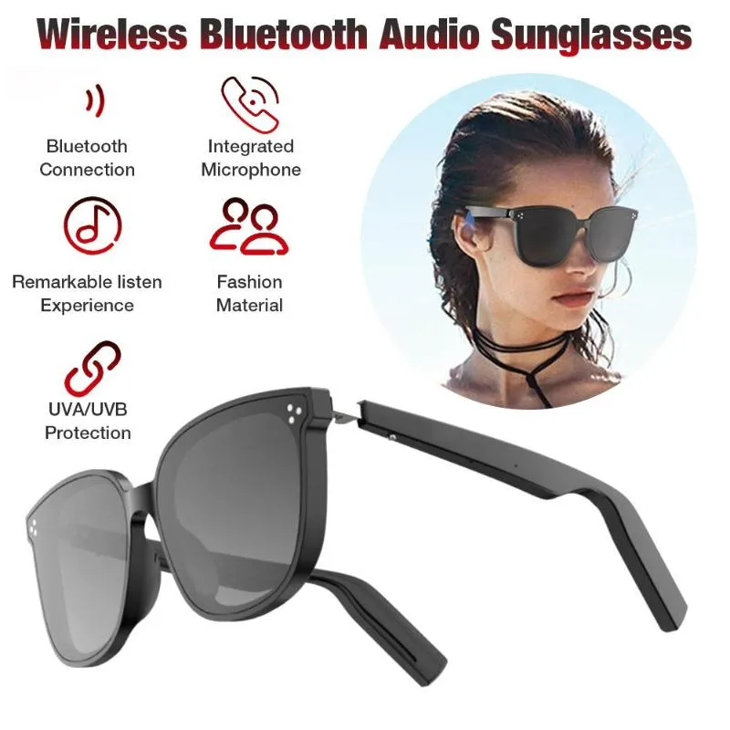 Wireless Bluetooth Áudio Sunglasses Música Óculos IP67 À Prova D 'Água Aberto Ear Esperto Óculos Para Homens Mulheres