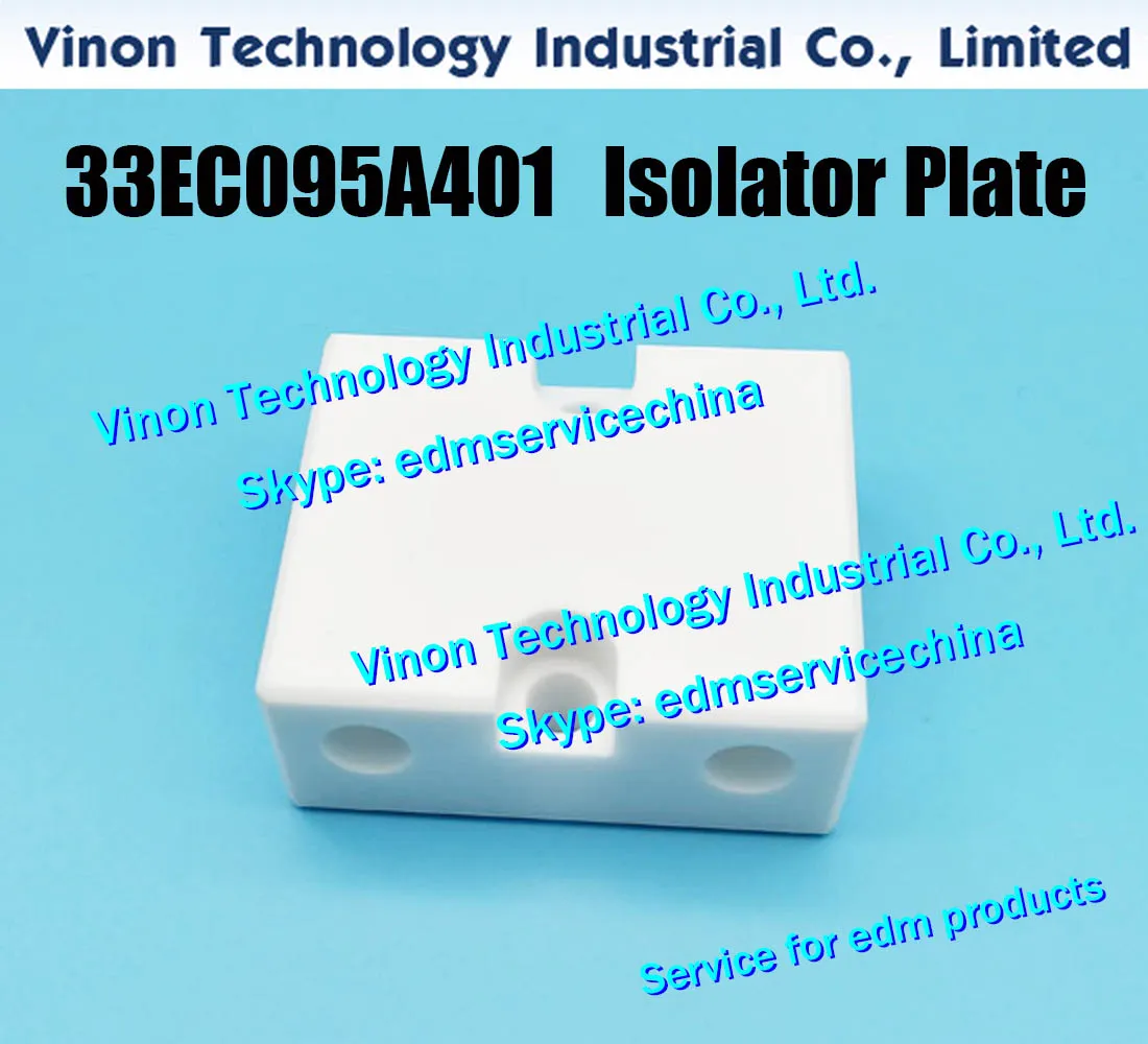 33EC095A401 EDM Isolator 플레이트 부품 47.4x40x18.5TMM 용 Makino W32FB.W53FB.UJ 33ec.095A.401, 33ec095A401 = 3