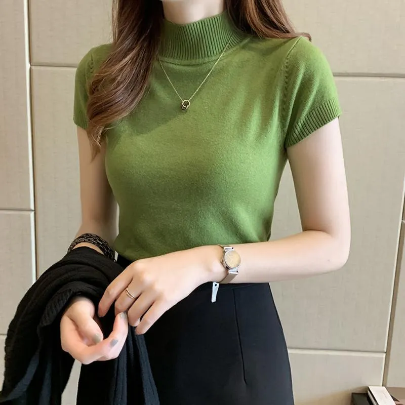 Turtleneck womens blouse top