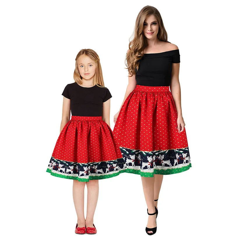 Christmas skirt womens 2020 top