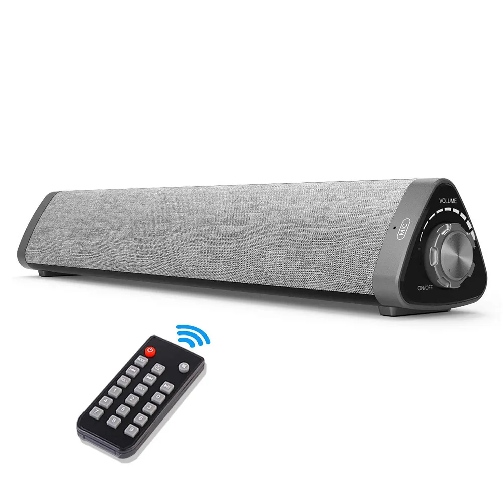 Alto-falantes estéreo Bluetooth FreeShipping Sound Bar sem fio com controle remoto Subwoofers Soundbar para TV / Celular / home theater