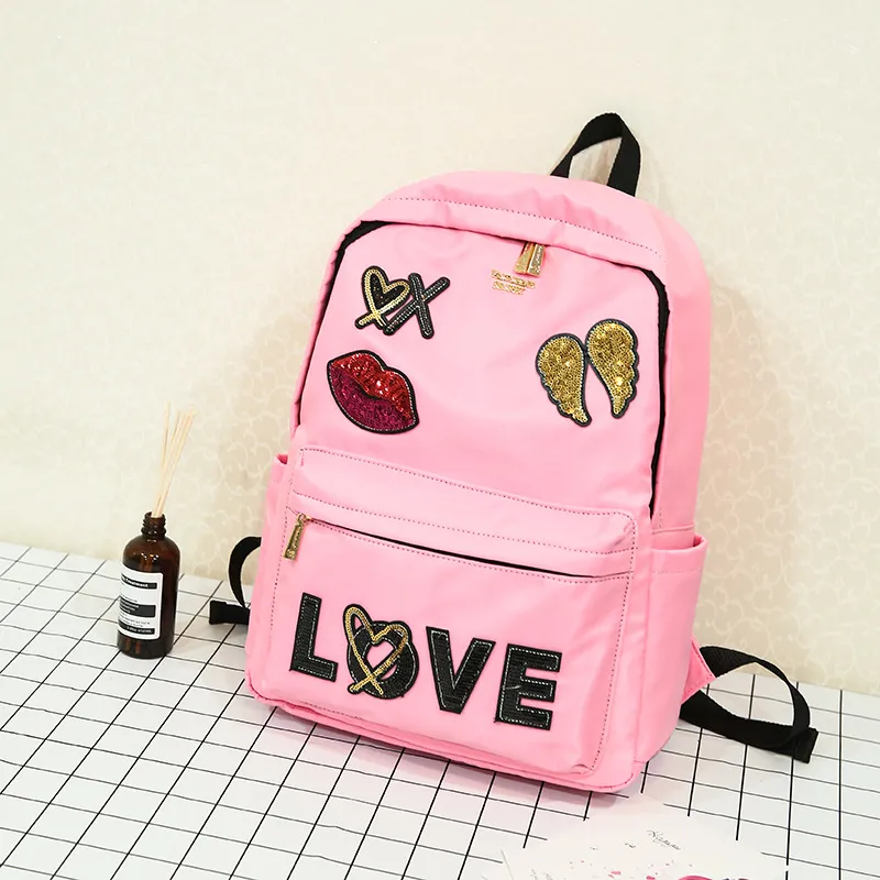 Love pink discount book bags