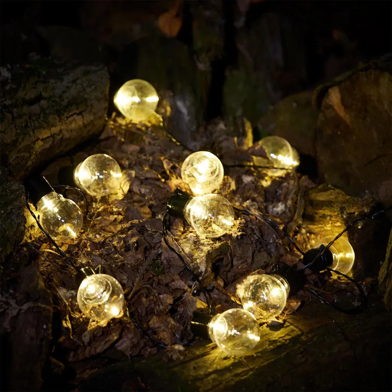 Lampade solari a LED Potenza esterna LED Gadget Stringa Lucine Luce Giardino Decorazione festa di Natale Ligh