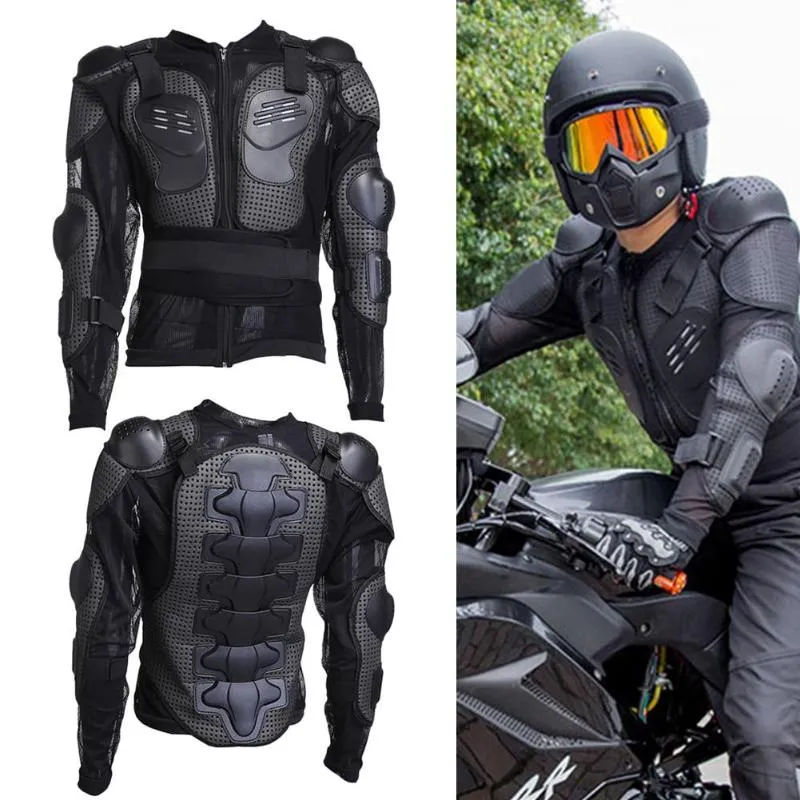 Motorrad Ganzkörper Armor Protector Motocross Wirbelsäule Brust Schulterschutz Reitjacke Weste Reflektierende Streifeneinstellung