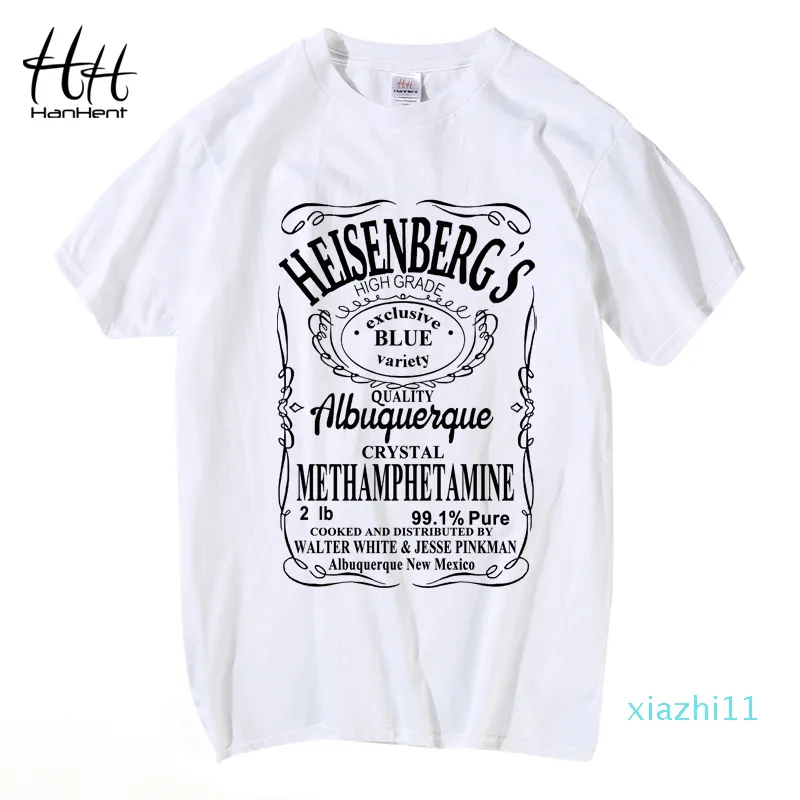 Hot Sale fresco Hanhent Hermanos T -Shirt Man Breaking Bad Camiseta Homens Walter White Cozinhe Tops Heisenberg homens cobre T Summer Fashion