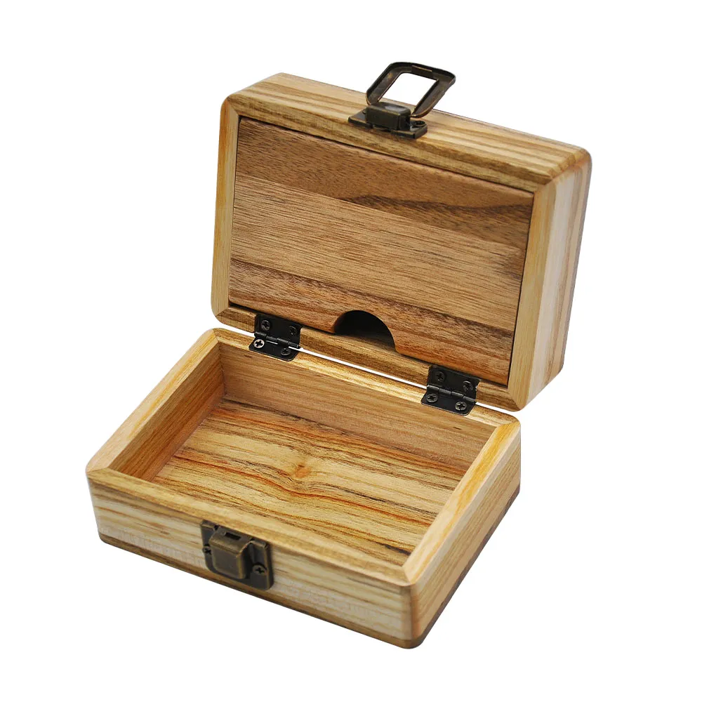 Houten Case Tabak Sigaret Container Case 121 * 87 * 63 mm Houten Rolling Case Dry Herb Tobacco Box Roken Accessoires