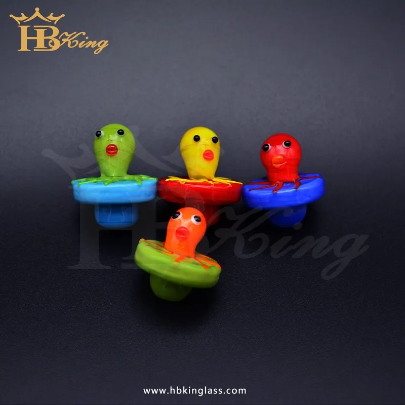 9 Designs Carb Cap Chick Glass DAB Gereedschap Solid Gekleurde Glaskoepel Roken Accessoires voor Wax Oil Rigs Bongs DHL