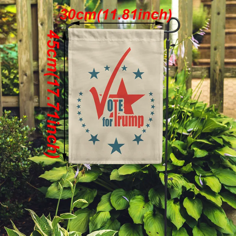 30*45CM Trump Garden Flag 2020 New Design Amercia President Campaign Banners Make America Great Again Polyester Flags Banners VT1459