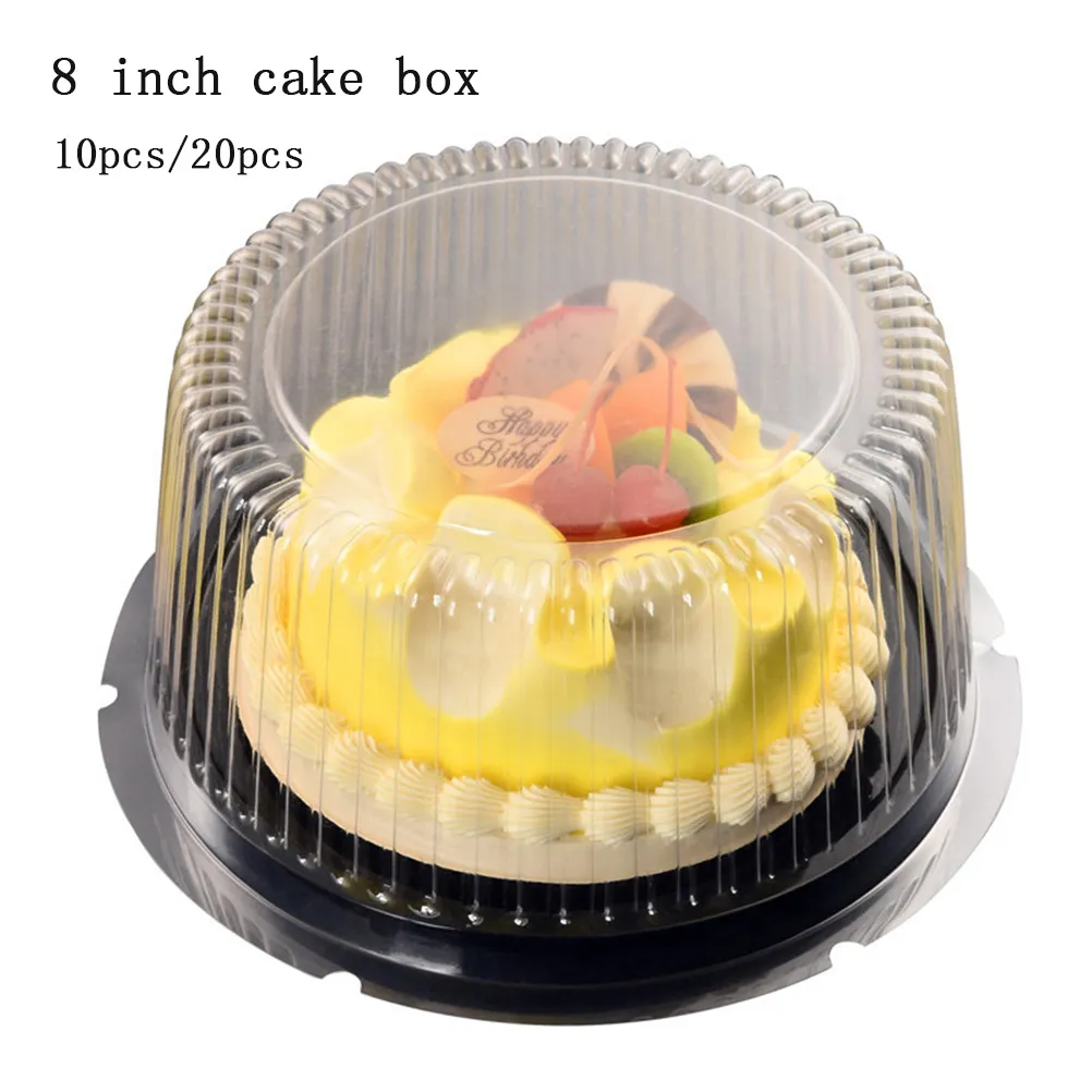 8 Pulgadas Transparentes Cajas De Torta Y Embalaje Caja De Torta