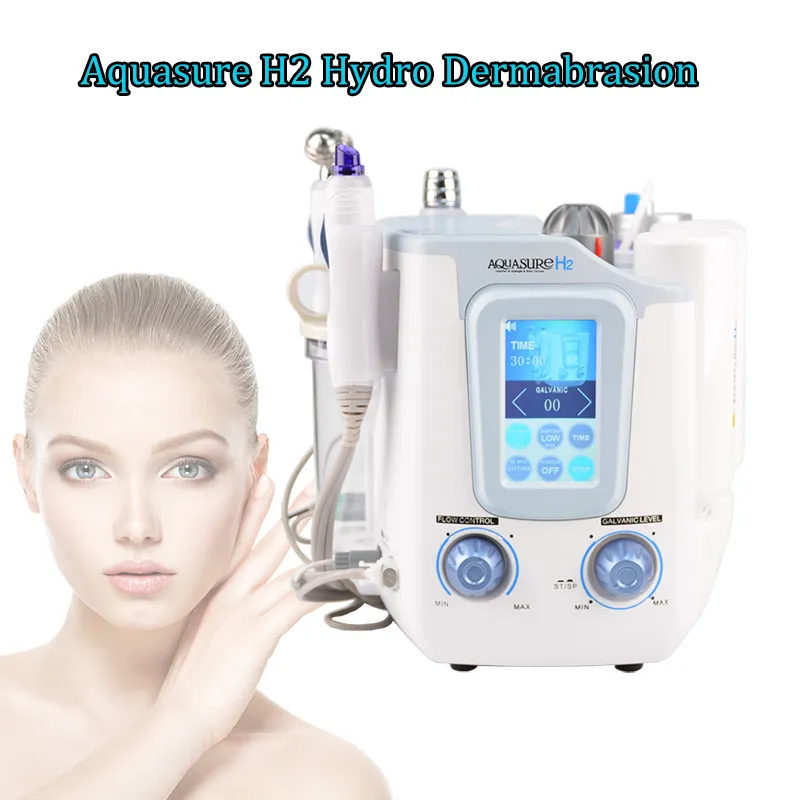 Machine anti-âge 3 en 1 à hydrogène Hydra SPA, microcourant facial, hydrodermabrasion galvanique, peeling de la peau