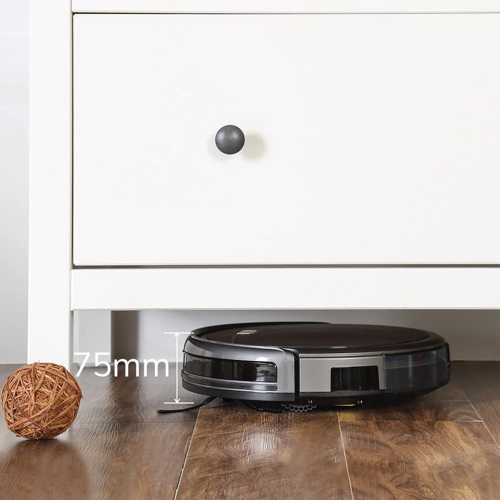 A4s ILIFE Robot Vacuum Cleaner Powerful Suction for Thin Carpet & Hard Floor Large Dustbin Miniroom