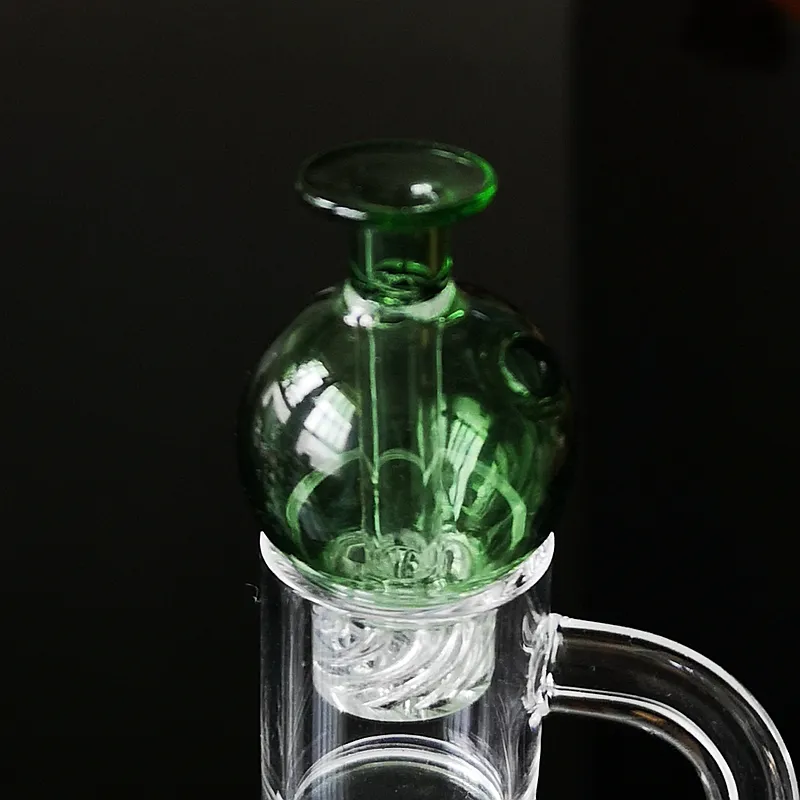 Goedkoopste Glas Carb Cap Spinning Carb Caps voor Glass Bongs Cyclone Riptide Cap Luchtgat Clear Universal Cap DCC016